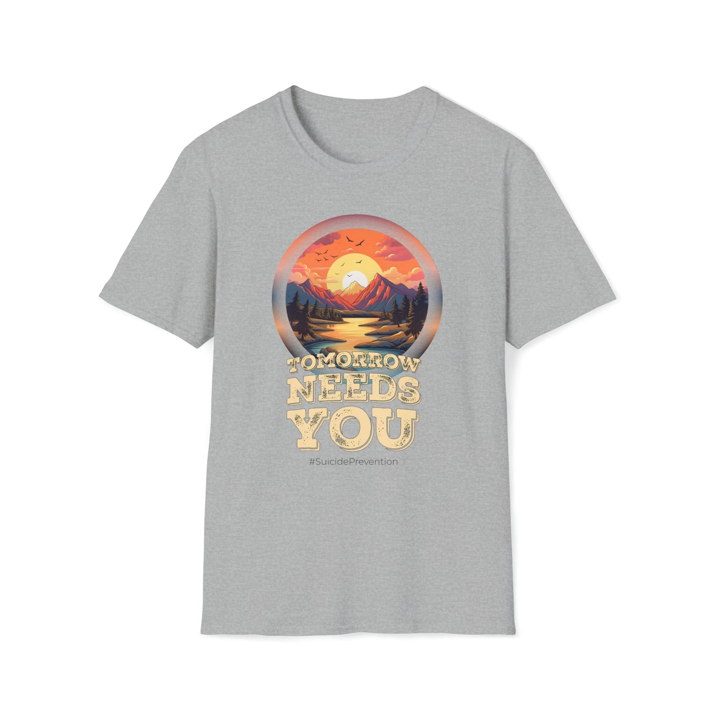 Suicide Prevention - Tomorrow Needs You - Unisex Softstyle T-Shirt - One Collective Apparel
