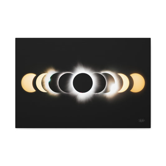 2024 Solar Eclipse, Matte Canvas, Stretched, 1.25" - One Collective Apparel